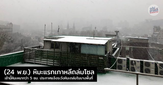 หิมะแรก เกาหลี