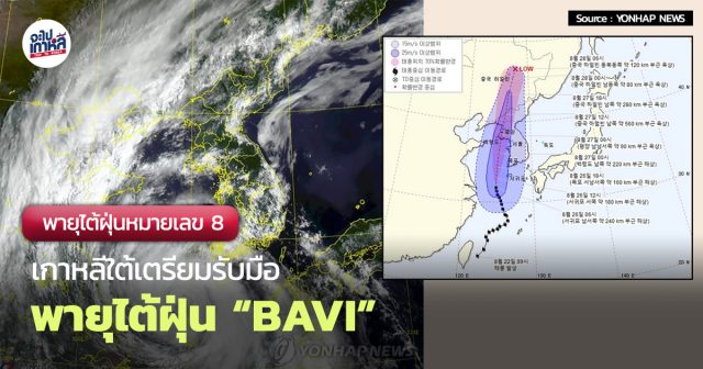 typhoon-8-bavi-hits-korea-august-2020 พายุไต้ฝุ่น เกาหลี สิงหาคม Bavi